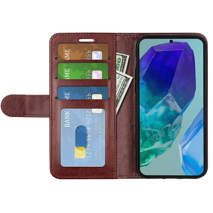 For Samsung Galaxy M55 5G / C55 5G / F55 5G Case Wallet Leather Phone Cover Crazy Horse Texture