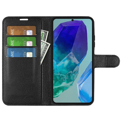 For Samsung Galaxy M55 5G / C55 5G / F55 5G Case Litchi Texture Card Slot Leather Phone Cover with Wallet