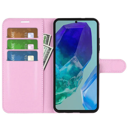 For Samsung Galaxy M55 5G / C55 5G / F55 5G Case Litchi Texture Card Slot Leather Phone Cover with Wallet