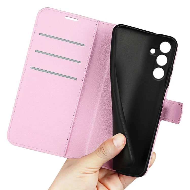 For Samsung Galaxy M55 5G / C55 5G / F55 5G Case Litchi Texture Card Slot Leather Phone Cover with Wallet