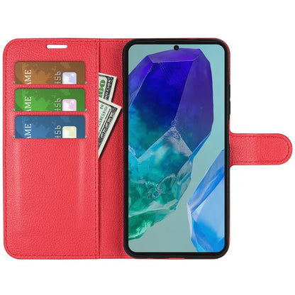 For Samsung Galaxy M55 5G / C55 5G / F55 5G Case Litchi Texture Card Slot Leather Phone Cover with Wallet