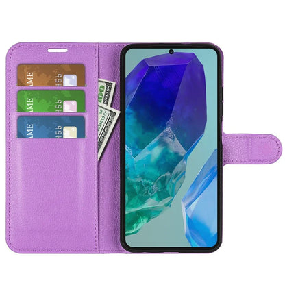 For Samsung Galaxy M55 5G / C55 5G / F55 5G Case Litchi Texture Card Slot Leather Phone Cover with Wallet