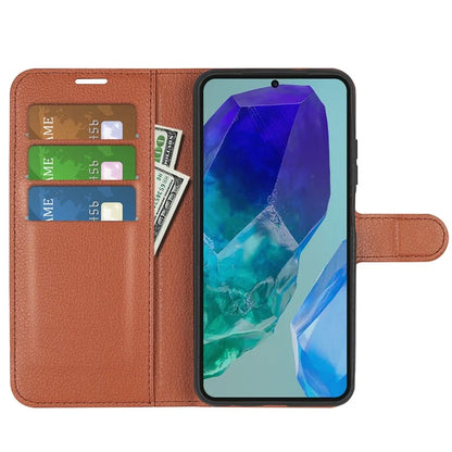 For Samsung Galaxy M55 5G / C55 5G / F55 5G Case Litchi Texture Card Slot Leather Phone Cover with Wallet