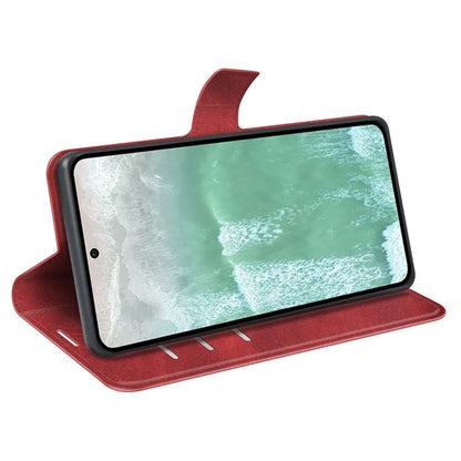For Oppo Reno11 F 5G Case Leather Phone Cover Square Magnetic Clasp