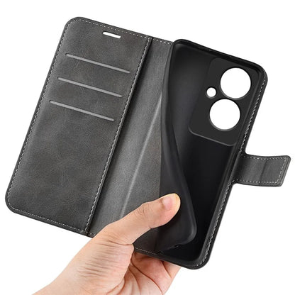 For Oppo Reno11 F 5G Case Leather Phone Cover Square Magnetic Clasp
