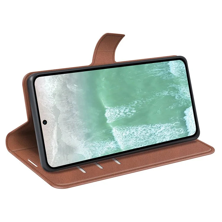 For Oppo Reno11 F 5G Case Leather Phone Cover Square Magnetic Clasp