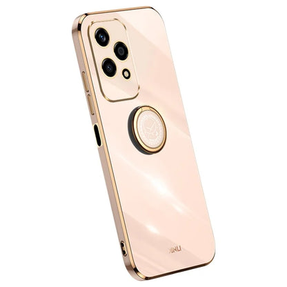 XINLI For Honor 200 Lite TPU Case Electroplating Phone Cover with Ring Kickstand