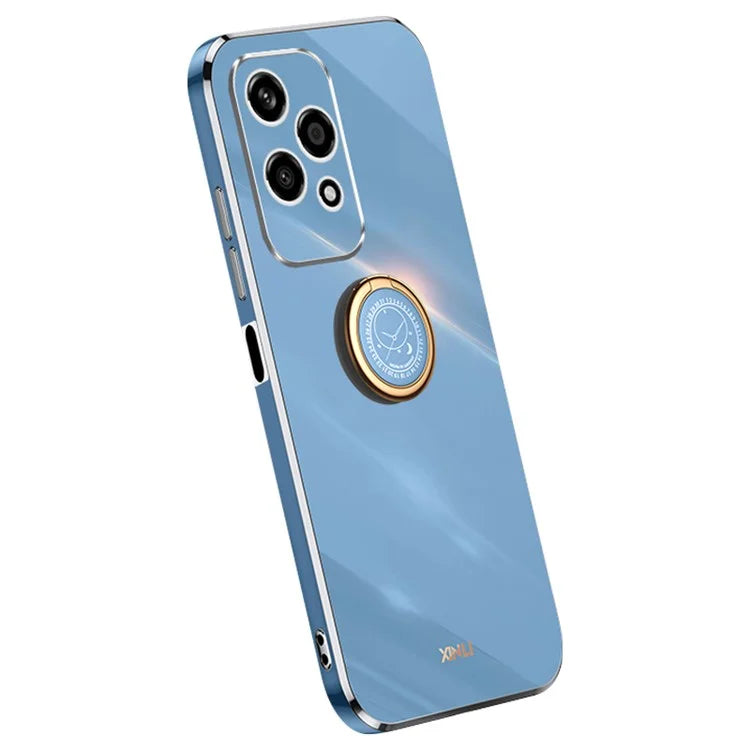 XINLI For Honor 200 Lite TPU Case Electroplating Phone Cover with Ring Kickstand
