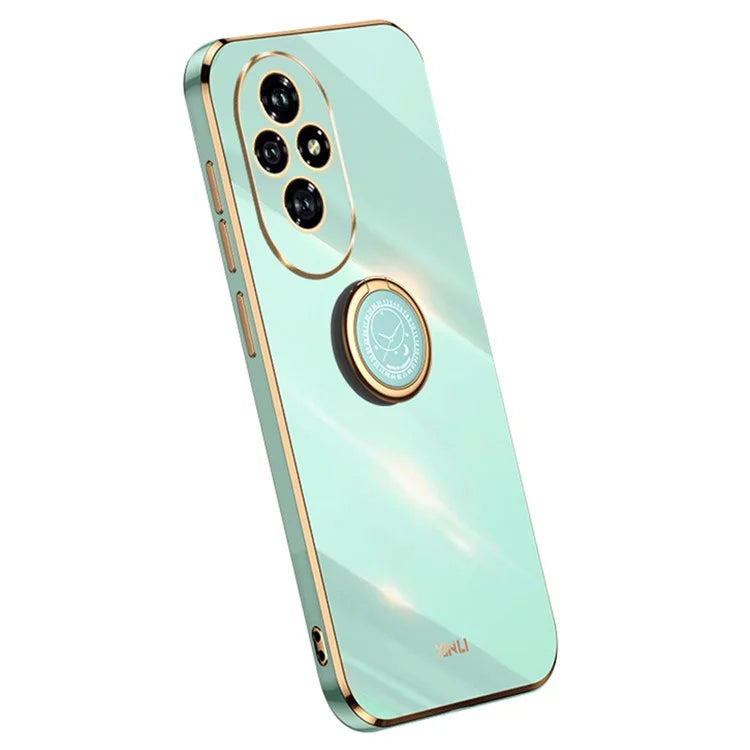 XINLI For Honor 200 5G Case Ring Holder Kickstand Electroplating Soft TPU Cover