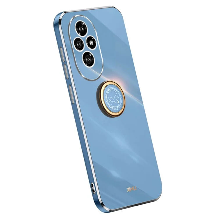 XINLI For Honor 200 5G Case Ring Holder Kickstand Electroplating Soft TPU Cover