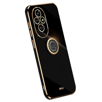 XINLI For Honor 200 5G Case Ring Holder Kickstand Electroplating Soft TPU Cover