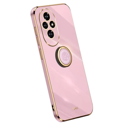 XINLI For Honor 200 5G Case Ring Holder Kickstand Electroplating Soft TPU Cover