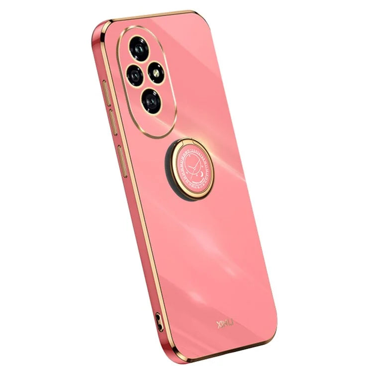 XINLI For Honor 200 5G Case Ring Holder Kickstand Electroplating Soft TPU Cover