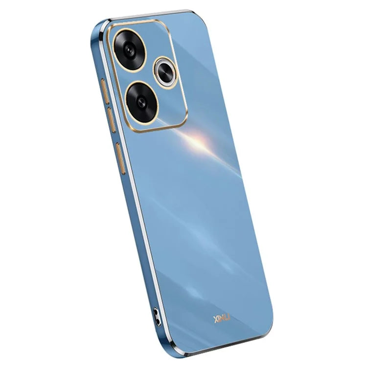 XINLI For Xiaomi Redmi Turbo 3 5G / Poco F6 5G Case TPU Phone Cover Electroplating Edge