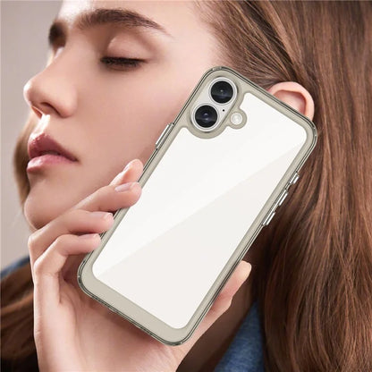 For iPhone 16 Case TPU+Acrylic Phone Cover Anti-Scratch Protective