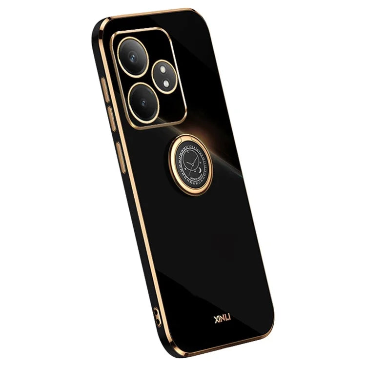 XINLI For Realme GT Neo6 5G Case Soft TPU Kickstand Electroplating Phone Cover
