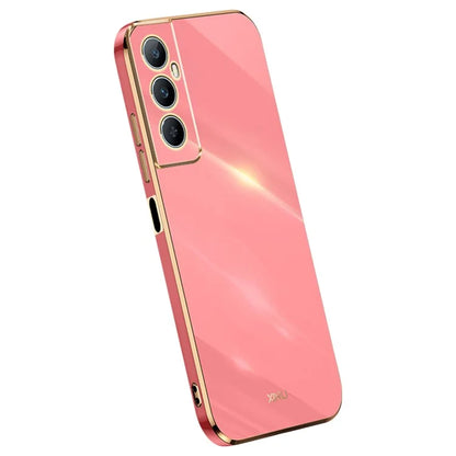XINLI For Realme C65 4G Case Protective TPU Cell Phone Cover with Electroplating Frame