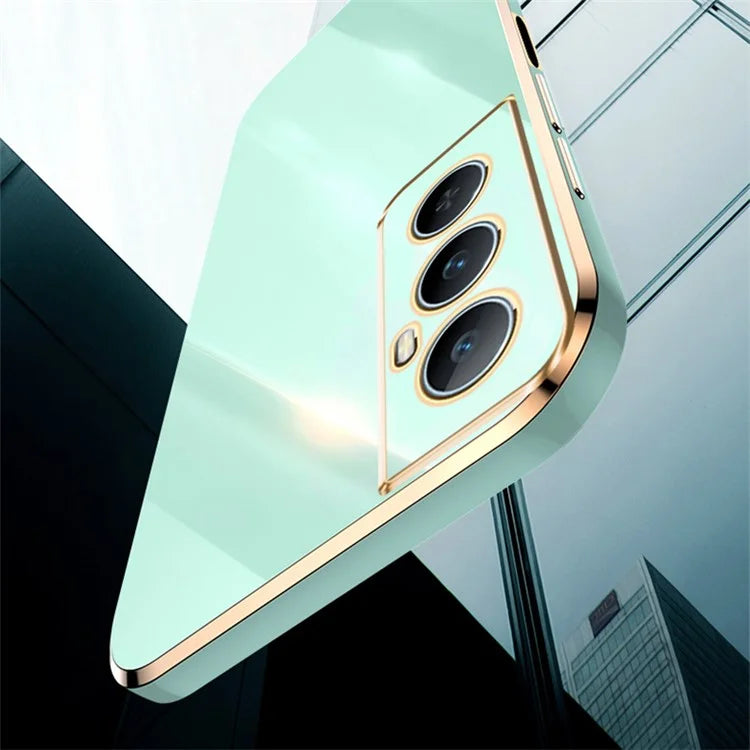 XINLI For Realme C65 4G Case Protective TPU Cell Phone Cover with Electroplating Frame