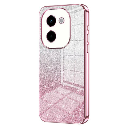 For vivo Y200 Pro 5G Case Electroplating Gradient Glitter TPU Phone Cover