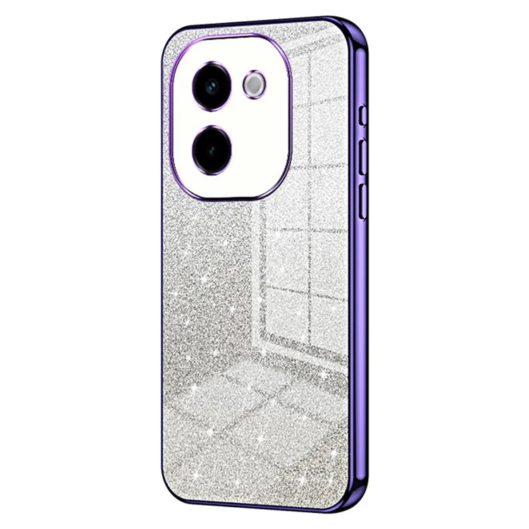 For vivo Y200 Pro 5G Case Electroplating Gradient Glitter TPU Phone Cover