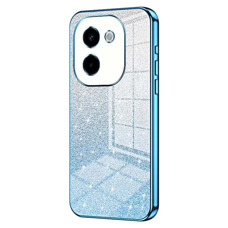 For vivo Y200 Pro 5G Case Electroplating Gradient Glitter TPU Phone Cover
