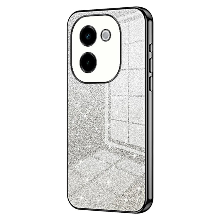 For vivo Y200 Pro 5G Case Electroplating Gradient Glitter TPU Phone Cover