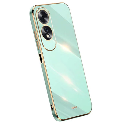 XINLI For Oppo A60 4G Case Soft TPU Electroplating Shockproof Phone Cover
