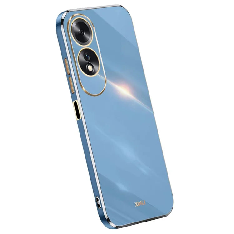 XINLI For Oppo A60 4G Case Soft TPU Electroplating Shockproof Phone Cover