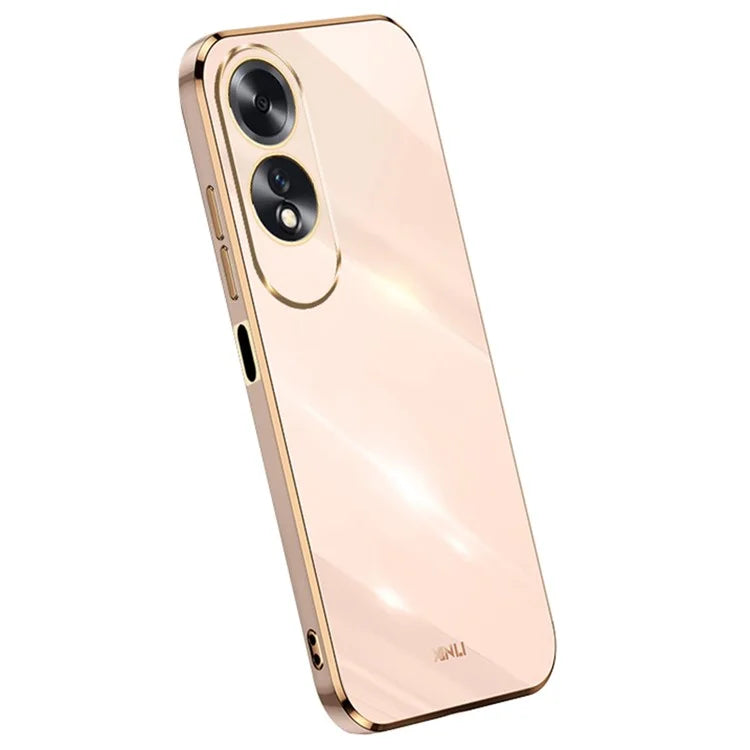XINLI For Oppo A60 4G Case Soft TPU Electroplating Shockproof Phone Cover