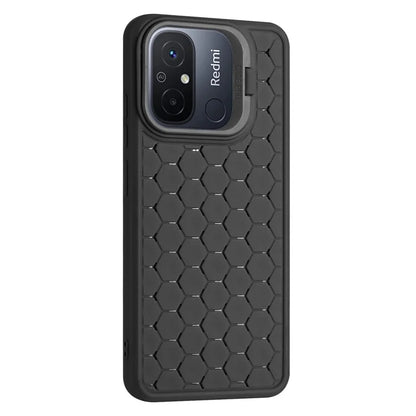 For Xiaomi Redmi 12C 4G Case Lens Frame Kickstand TPU Phone Cover Heat Dissipation