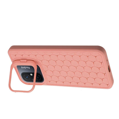 For Xiaomi Redmi 12C 4G Case Lens Frame Kickstand TPU Phone Cover Heat Dissipation