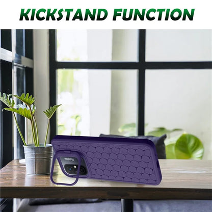 For Xiaomi Redmi 12C 4G Case Lens Frame Kickstand TPU Phone Cover Heat Dissipation