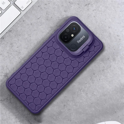 For Xiaomi Redmi 12C 4G Case Lens Frame Kickstand TPU Phone Cover Heat Dissipation