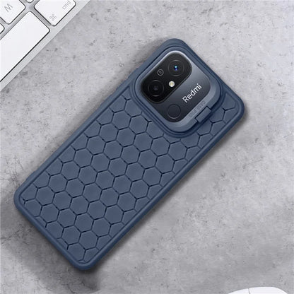 For Xiaomi Redmi 12C 4G Case Lens Frame Kickstand TPU Phone Cover Heat Dissipation