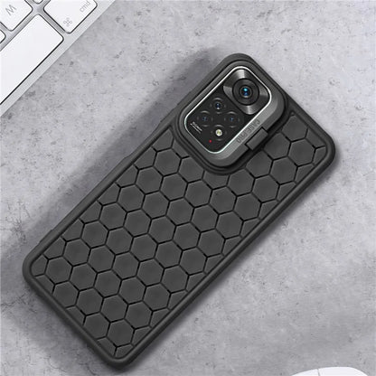 For Xiaomi Redmi Note 11 Pro 4G (MediaTek) / 11 Pro 5G (Qualcomm) Kickstand Case Heat Dissipation TPU Phone Cover