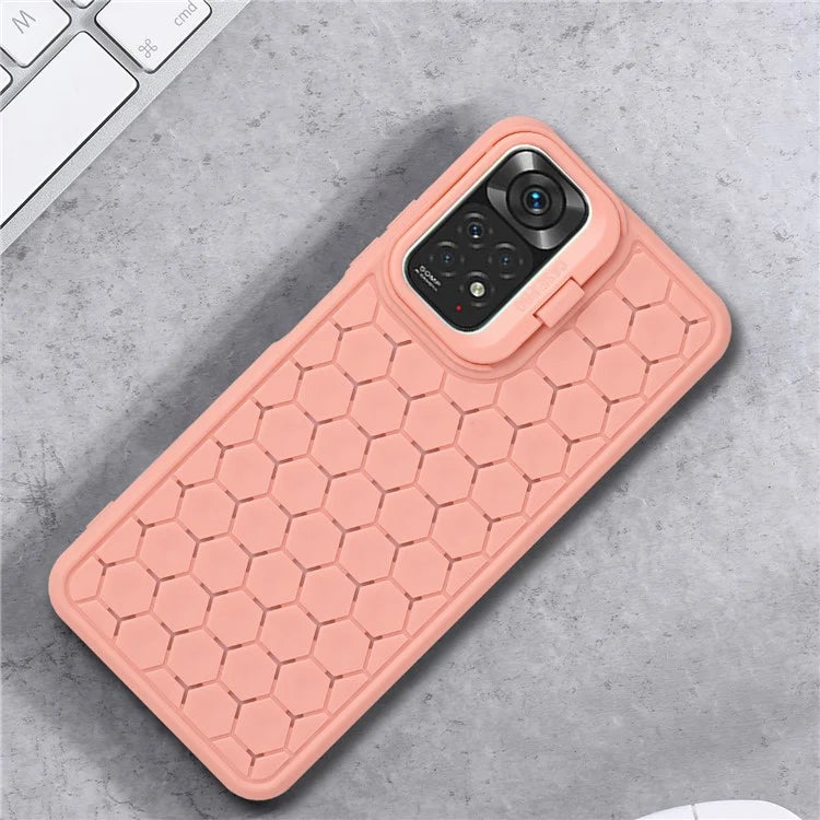 For Xiaomi Redmi Note 11 Pro 4G (MediaTek) / 11 Pro 5G (Qualcomm) Kickstand Case Heat Dissipation TPU Phone Cover
