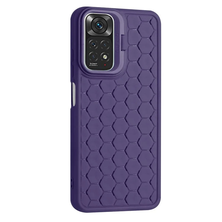 For Xiaomi Redmi Note 11 Pro 4G (MediaTek) / 11 Pro 5G (Qualcomm) Kickstand Case Heat Dissipation TPU Phone Cover