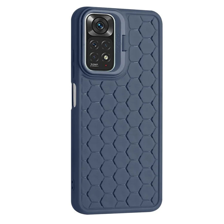 For Xiaomi Redmi Note 11 Pro 4G (MediaTek) / 11 Pro 5G (Qualcomm) Kickstand Case Heat Dissipation TPU Phone Cover