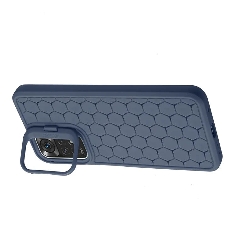 For Xiaomi Redmi Note 11 Pro 4G (MediaTek) / 11 Pro 5G (Qualcomm) Kickstand Case Heat Dissipation TPU Phone Cover