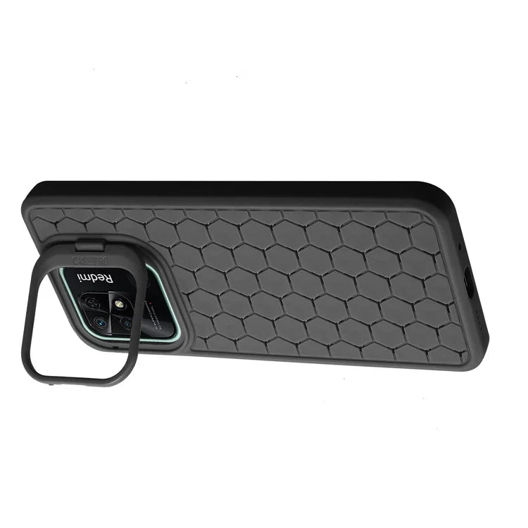 For Xiaomi Redmi 10C 4G Heat Dissipation Case TPU Phone Cover with Invisible Kickstand