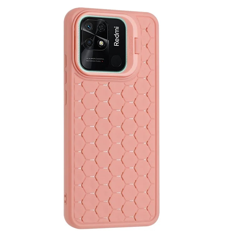For Xiaomi Redmi 10C 4G Heat Dissipation Case TPU Phone Cover with Invisible Kickstand