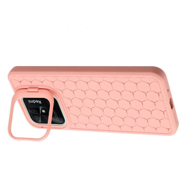 For Xiaomi Redmi 10C 4G Heat Dissipation Case TPU Phone Cover with Invisible Kickstand