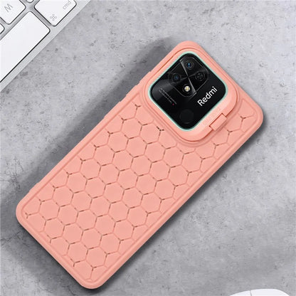 For Xiaomi Redmi 10C 4G Heat Dissipation Case TPU Phone Cover with Invisible Kickstand