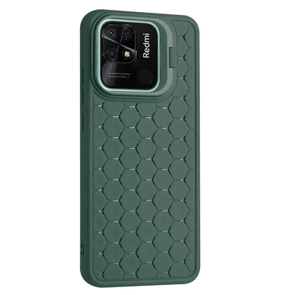 For Xiaomi Redmi 10C 4G Heat Dissipation Case TPU Phone Cover with Invisible Kickstand