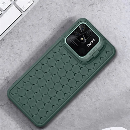 For Xiaomi Redmi 10C 4G Heat Dissipation Case TPU Phone Cover with Invisible Kickstand