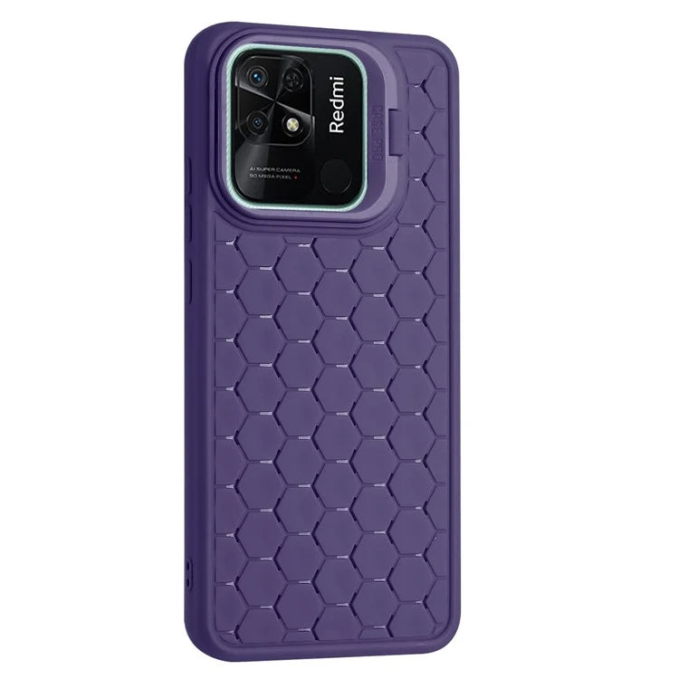 For Xiaomi Redmi 10C 4G Heat Dissipation Case TPU Phone Cover with Invisible Kickstand