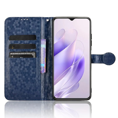 For Oukitel C37 Case Dot Pattern PU Leather Protective Cover