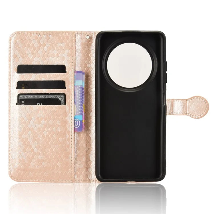 For Oukitel C37 Case Dot Pattern PU Leather Protective Cover