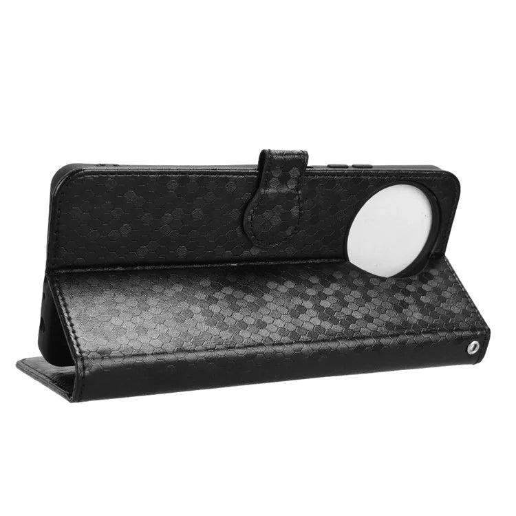For Blackview Shark 8 / Oscal Tiger 12 Case Dot Pattern PU Leather Phone Cover Magnetic Clasp Stand