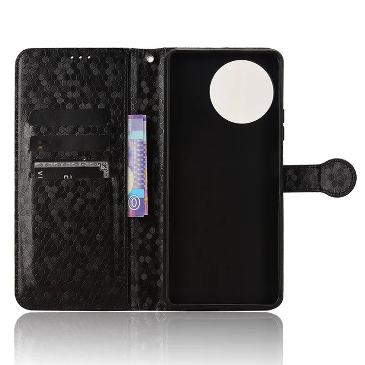 For Blackview Shark 8 / Oscal Tiger 12 Case Dot Pattern PU Leather Phone Cover Magnetic Clasp Stand